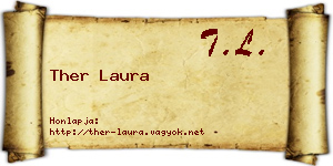 Ther Laura névjegykártya