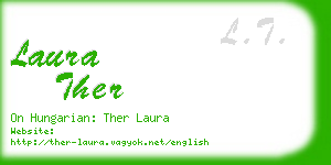 laura ther business card